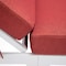 Leisuremod Chelsea Modern Outdoor White Chaise Lounge Chair With Red Cushions CLW-77R2 - alternate 4
