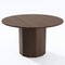 Homeroots 52" Brown Wood Pedestal Base Round Top Dining Table 720952 - alternate 1