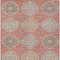 Homeroots 3' X 5' Salmon And Beige Floral Washable Indoor Outdoor Area Rug 610775 - alternate 3