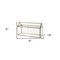 Homeroots 6" Clear And Gold Glass And Metal Box 392579 - alternate 4