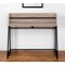 Homeroots 47" Taupe and Black Wood and Metal Sled Computer Desk 489853 - alternate 4