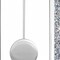 Homeroots 15" Silver Faux Crystal And Mirrored Glass Silent Analog Oval Wall Clock 635636 - alternate 3
