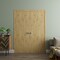 Sartodoors Sliding Closet Double Bi-fold Doors 72 x 84 inches, BASIC 3001 Caramel Oak, Sturdy Tracks Moldings BASIC3001DBF-NATUR-72x84 (4* 18x84) - alternate 2