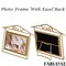 Fabulaxe 9x12" Horizontal Decorative Gold Metal Floating Easel Back Picture Frame QI004845.L - alternate 4