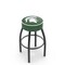 Holland Bar Stool Co 25" 4" Michigan State Cushion Seat, Blk Wrinkle Base Swivel Bar Stool L8B125MichSt - alternate 1