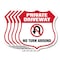 Signmission Private Driveway Shield Sign No Turn Aro, 12 inch X 12 inch, Aluminum Metal Sign, 5PK SHI-A-5Pack-12-435 - alternate 1