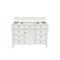 James Martin Vanities Vanity, without top, Bright White, 47.8 in W x 22.9 in D,  655-V48-M-BW - alternate 1