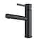 Whitehaus Collection Waterhaus Solid Stainless Steel, Single Hole, Single Lever Kitchen Faucet with Pull-Out  Head WHS1394-PSK-MBLK - alternate 1
