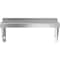 Amgood 8 in. x 16 in. Stainless Steel Wall Shelf With Squared Edge WS-SQ-0816-Z - alternate 3