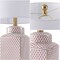 Jonathan Y Cleo 21.5 in. Transitional Glam Square Ginger Jar Ceramic and Metal LED Table Lamp, Red/White JYL3043C - alternate 4