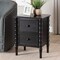 Baxton Studio Malinda Classic Black Wood 2-Drawer End Table with Spindle Legs 253-14065-ZORO - alternate 3