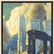 Homeroots Vintage 1929 Chicago Michigan Ave Travel Unframed Print Wall Art 394336 - alternate 4