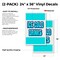 Signmission Ice Cold Drinks, Vinyl Decals Only 24 Inch x 36 Inch, Vinyl Decal, 2PK DSB-2436-2PACK-Ice Cold Drinks - alternate 2