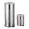 Happimess Theo Retro 8-Gallon Step Trash Can with Soft-Close Lid and FREE Mini Trash Can, Platinum Silver HPM1018E - alternate 1