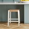 Alaterre Furniture Newport 24in H Wood Counter Height Stool 24 with Handcrafted Woven Rope Seat, White ANNP2250 - alternate 8