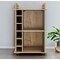 Homeroots Oak Rolling Bar Cart With Wine Storage 535102 - alternate 1