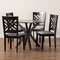 Baxton Studio Norah Modern Grey Fabric and Dark Brown Finished Wood 5-Piece Dining Set 255-9402-10892-ZORO - alternate 4