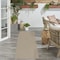 Homeroots 8' Natural And Light Brown Geometric Indoor Outdoor Runner Rug 552709 - alternate 2
