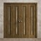 Sartodoors Sliding Closet Double Bi-fold Doors 96 x 96 inches, Ego 5014 Marble Oak, Sturdy Tracks Moldings Tr EGO5014DBF-DMR-96x96 (4* 24x96) - alternate 3