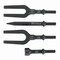Sunex Air Hammer Chisel Pneumatic Separator 4 Piece Set In Portable Tool Roll ACS4 - alternate 5