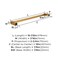 Amerock Monument Champagne Bronze Contemporary 18 in 457 mm Towel Bar BH36083CZ - alternate 3