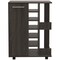 Homeroots Espresso Rolling Bar Cart With Wine Storage 477742 - alternate 3