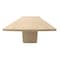 Homeroots 84" Natural Solid Wood Pedestal Base Dining Table 563909 - alternate 10