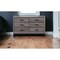 Homeroots 58" Gray Solid and Manufactured Wood Six Drawer Double Dresser 478651 - alternate 4