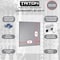 Triton Products 46 pc LocHook Assortment W/ (2) 24" W x 24" H Gray 18-Gauge Steel Square Hole Pegboards LB1-GKit - alternate 7