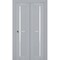 Sartodoors Sliding Closet Bi-fold Doors Grey Solid Core Modern Interior VEREGIO7288BF-GRE-48 x 80 (2* 24x80) - alternate 1