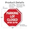 Signmission Parking Lot Closed After 10 Pm, 10 inch X 10 inch, Aluminum Metal Signs, 2PK OC-A-2PACK-10-114 - alternate 3