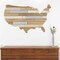 Homeroots 14" X 24" Brown and Gray Wood and Metal Hanging Dimensional Sculpture 489480 - alternate 3