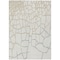 Homeroots 5' X 8' Ivory And Beige Abstract Washable Indoor Outdoor Area Rug 601135 - alternate 3
