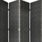 Homeroots 108" Gray Fabric And Wood Folding Five Panel Screen Room Divider 342736 - alternate 3