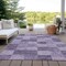 Homeroots 5' X 8' Purple And Lavender Geometric Washable Indoor Outdoor Area Rug 604888 - alternate 4