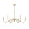 Z-Lite Toussant Modern Gold 6 Light Chandelier 6103-45MGLD - alternate 3
