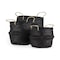 Homeroots Set of Three Black Wicker Basket, 3PK 392162 - alternate 5