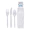Empress Medium Weight Cutlery Kit Polypro Knife/Fork/Teaspoon/S&P/Napkin, 250PK E176000 - alternate 2