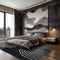 World Rug Gallery Contemporary Arch Design Area Rug 7 ft 10 in x 10 ft Black WR94BLACK8X10 - alternate 3