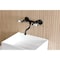 Kingston Brass Double-Handle Wall Mount Bathroom Faucet, Matte Black KS2110PL - alternate 4
