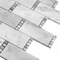 Apollo Tile 12x13 Bianco Carrara, Bardiglio Nuvolato Marble Subway Floor and Wall Tile 5.28 sqft/case, 5PK APLDC88R01A - alternate 4