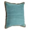 Homeroots Set of Two 20" Turquoise Cotton And Jute Throw Pillows with Texture, 2PK 554555 - alternate 3