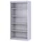 Atlantic Metal Bookcase, Steel, 5 Shelf, Dove Gray, 72HX36W BA40361872-05 - alternate 3