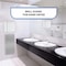 5Seconds Brand Wall Guard for Hand Dryer, Stainless Steel Wall Splash Guard, Adhesive Tape Strips, Grey 111997 - alternate 3
