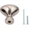 Designperfect 1-1/4 Overall Length Oval Cabinet Knob, Brushed Satin Nickel DPA-B7KSNB - alternate 4