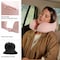 Home-Complete Travel Pillow Memory Foam Pillow with Washable Cover Neck Pillows for Sleeping, Pink HT-PILLOW2-PNK - alternate 3