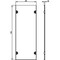 Siemens ALPHA 630 Universal Section cover without cutouts H=800 mm W=300 mm 8GK9607-5KK10 - alternate 3