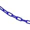 Mr. Chain 1.5" x 25' Traffic Blue Plastic Safety Chain 30026-25 - alternate 1