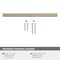 Amerock Versa 7-9/16 inch 192mm Center-to-Center Golden Champagne Cabinet Pull BP55531BBZ - alternate 2