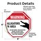 Signmission Warning Alligators in Area Do Not S, 6 inch X 6 inch, Vinyl Decal, 2PK OC-D-2PACK-6-339 - alternate 3